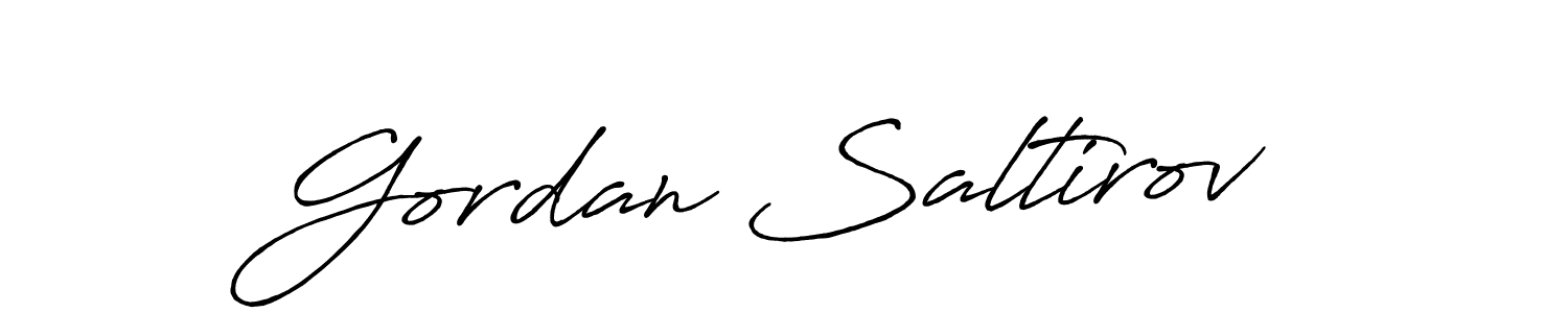 Design your own signature with our free online signature maker. With this signature software, you can create a handwritten (Antro_Vectra_Bolder) signature for name Gordan Saltirov. Gordan Saltirov signature style 7 images and pictures png