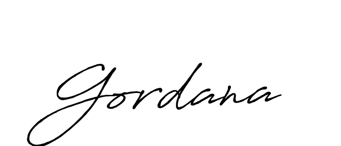Make a beautiful signature design for name Gordana. Use this online signature maker to create a handwritten signature for free. Gordana signature style 7 images and pictures png