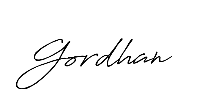 Gordhan stylish signature style. Best Handwritten Sign (Antro_Vectra_Bolder) for my name. Handwritten Signature Collection Ideas for my name Gordhan. Gordhan signature style 7 images and pictures png