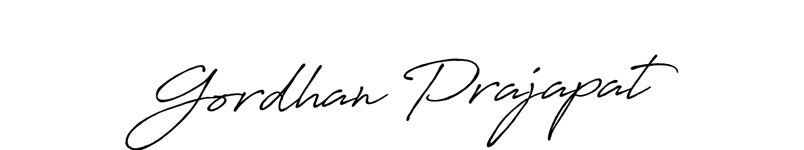 Gordhan Prajapat stylish signature style. Best Handwritten Sign (Antro_Vectra_Bolder) for my name. Handwritten Signature Collection Ideas for my name Gordhan Prajapat. Gordhan Prajapat signature style 7 images and pictures png
