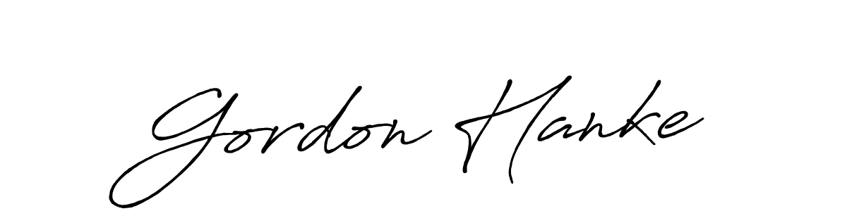 Also You can easily find your signature by using the search form. We will create Gordon Hanke name handwritten signature images for you free of cost using Antro_Vectra_Bolder sign style. Gordon Hanke signature style 7 images and pictures png