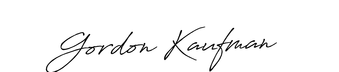 How to make Gordon Kaufman signature? Antro_Vectra_Bolder is a professional autograph style. Create handwritten signature for Gordon Kaufman name. Gordon Kaufman signature style 7 images and pictures png