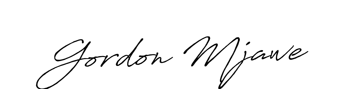 This is the best signature style for the Gordon Mjawe name. Also you like these signature font (Antro_Vectra_Bolder). Mix name signature. Gordon Mjawe signature style 7 images and pictures png