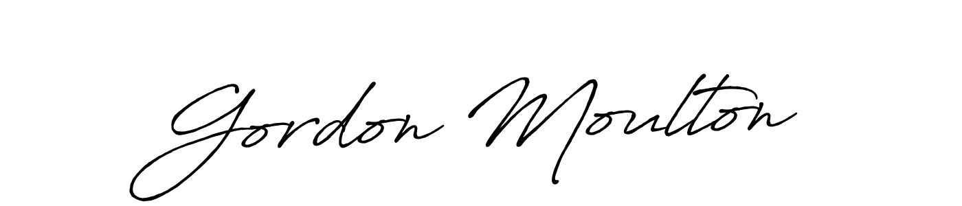 The best way (Antro_Vectra_Bolder) to make a short signature is to pick only two or three words in your name. The name Gordon Moulton include a total of six letters. For converting this name. Gordon Moulton signature style 7 images and pictures png