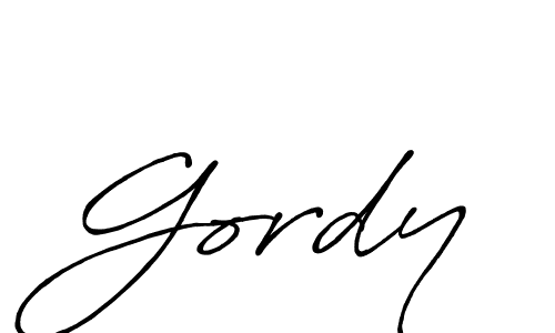 The best way (Antro_Vectra_Bolder) to make a short signature is to pick only two or three words in your name. The name Gordy include a total of six letters. For converting this name. Gordy signature style 7 images and pictures png