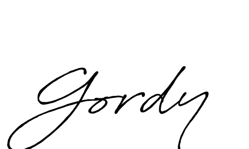 if you are searching for the best signature style for your name Gordy. so please give up your signature search. here we have designed multiple signature styles  using Antro_Vectra_Bolder. Gordy signature style 7 images and pictures png