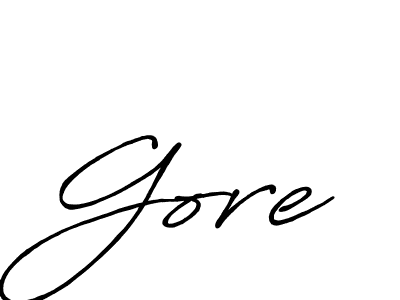 How to make Gore signature? Antro_Vectra_Bolder is a professional autograph style. Create handwritten signature for Gore name. Gore signature style 7 images and pictures png