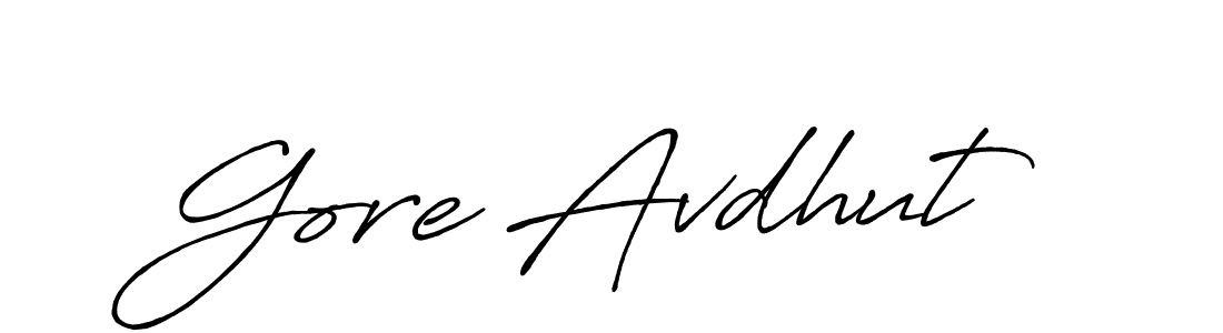 The best way (Antro_Vectra_Bolder) to make a short signature is to pick only two or three words in your name. The name Gore Avdhut include a total of six letters. For converting this name. Gore Avdhut signature style 7 images and pictures png