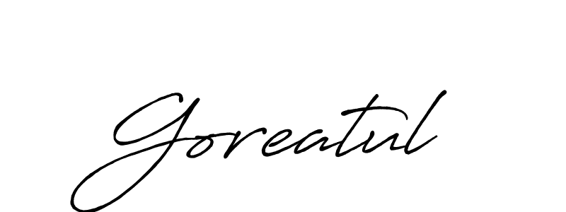 It looks lik you need a new signature style for name Goreatul. Design unique handwritten (Antro_Vectra_Bolder) signature with our free signature maker in just a few clicks. Goreatul signature style 7 images and pictures png