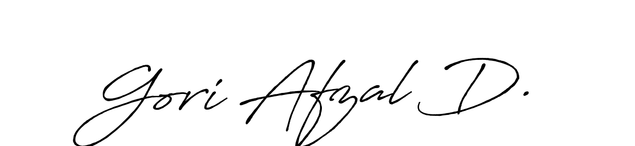 Gori Afzal D. stylish signature style. Best Handwritten Sign (Antro_Vectra_Bolder) for my name. Handwritten Signature Collection Ideas for my name Gori Afzal D.. Gori Afzal D. signature style 7 images and pictures png