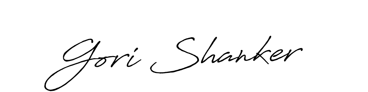 Also we have Gori Shanker name is the best signature style. Create professional handwritten signature collection using Antro_Vectra_Bolder autograph style. Gori Shanker signature style 7 images and pictures png