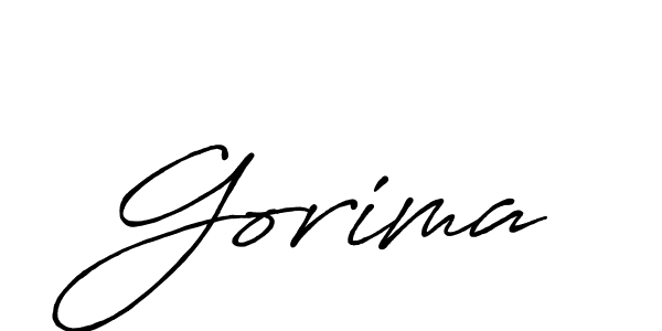 How to make Gorima name signature. Use Antro_Vectra_Bolder style for creating short signs online. This is the latest handwritten sign. Gorima signature style 7 images and pictures png