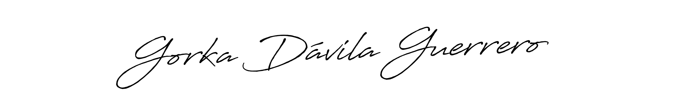 Make a short Gorka Dávila Guerrero signature style. Manage your documents anywhere anytime using Antro_Vectra_Bolder. Create and add eSignatures, submit forms, share and send files easily. Gorka Dávila Guerrero signature style 7 images and pictures png