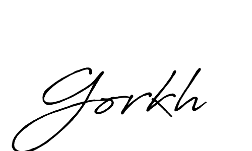 Also we have Gorkh name is the best signature style. Create professional handwritten signature collection using Antro_Vectra_Bolder autograph style. Gorkh signature style 7 images and pictures png