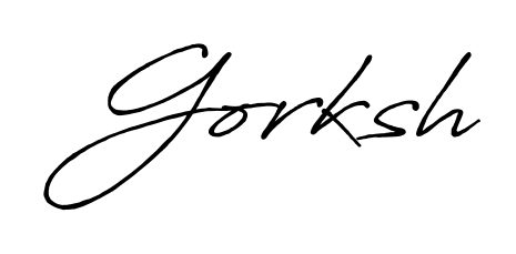 An effortless, minimalist signature concept for Gorksh using Antro_Vectra_Bolder design. Clean lines that look great on any document. Gorksh signature style 7 images and pictures png