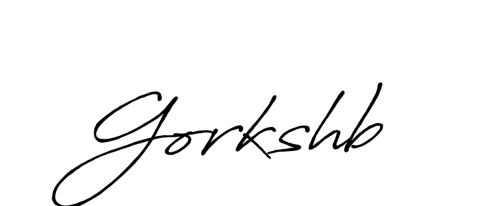 Create a beautiful signature design for name Gorkshb. With this signature (Antro_Vectra_Bolder) fonts, you can make a handwritten signature for free. Gorkshb signature style 7 images and pictures png