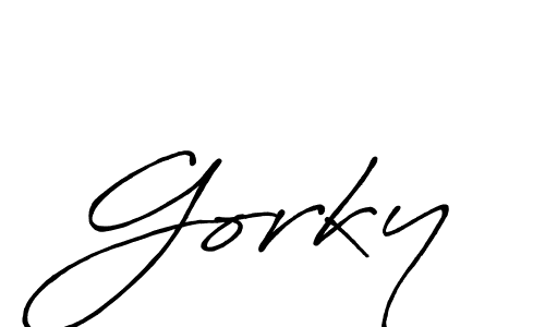 Once you've used our free online signature maker to create your best signature Antro_Vectra_Bolder style, it's time to enjoy all of the benefits that Gorky name signing documents. Gorky signature style 7 images and pictures png