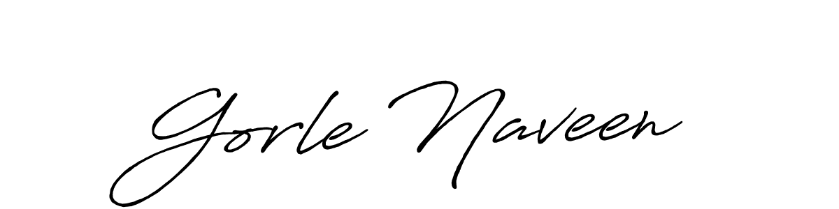 Gorle Naveen stylish signature style. Best Handwritten Sign (Antro_Vectra_Bolder) for my name. Handwritten Signature Collection Ideas for my name Gorle Naveen. Gorle Naveen signature style 7 images and pictures png