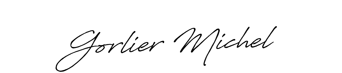 Antro_Vectra_Bolder is a professional signature style that is perfect for those who want to add a touch of class to their signature. It is also a great choice for those who want to make their signature more unique. Get Gorlier Michel name to fancy signature for free. Gorlier Michel signature style 7 images and pictures png