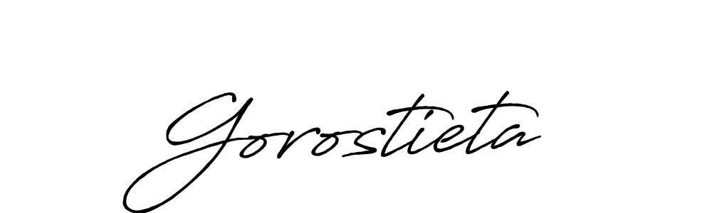 Also we have Gorostieta name is the best signature style. Create professional handwritten signature collection using Antro_Vectra_Bolder autograph style. Gorostieta signature style 7 images and pictures png