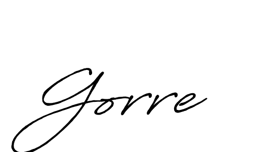 How to make Gorre signature? Antro_Vectra_Bolder is a professional autograph style. Create handwritten signature for Gorre name. Gorre signature style 7 images and pictures png