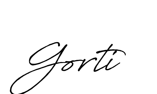 Design your own signature with our free online signature maker. With this signature software, you can create a handwritten (Antro_Vectra_Bolder) signature for name Gorti. Gorti signature style 7 images and pictures png