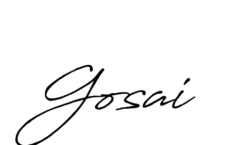 Design your own signature with our free online signature maker. With this signature software, you can create a handwritten (Antro_Vectra_Bolder) signature for name Gosai. Gosai signature style 7 images and pictures png