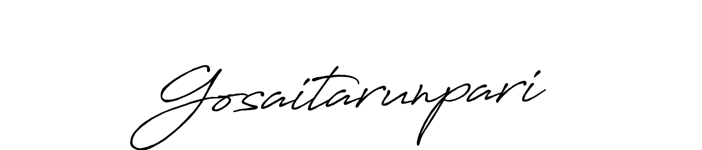 How to Draw Gosaitarunpari signature style? Antro_Vectra_Bolder is a latest design signature styles for name Gosaitarunpari. Gosaitarunpari signature style 7 images and pictures png