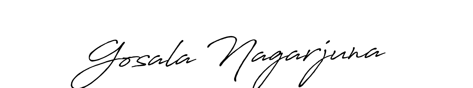 You can use this online signature creator to create a handwritten signature for the name Gosala Nagarjuna. This is the best online autograph maker. Gosala Nagarjuna signature style 7 images and pictures png
