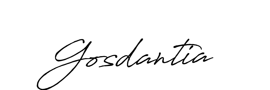 Gosdantia stylish signature style. Best Handwritten Sign (Antro_Vectra_Bolder) for my name. Handwritten Signature Collection Ideas for my name Gosdantia. Gosdantia signature style 7 images and pictures png