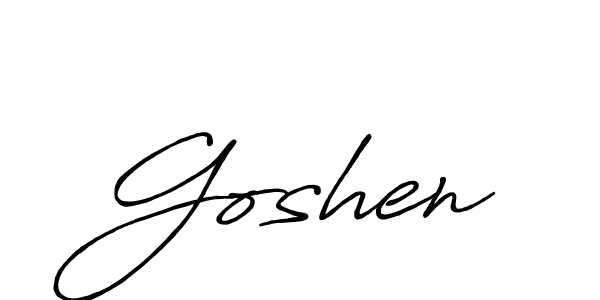 Make a beautiful signature design for name Goshen. Use this online signature maker to create a handwritten signature for free. Goshen signature style 7 images and pictures png