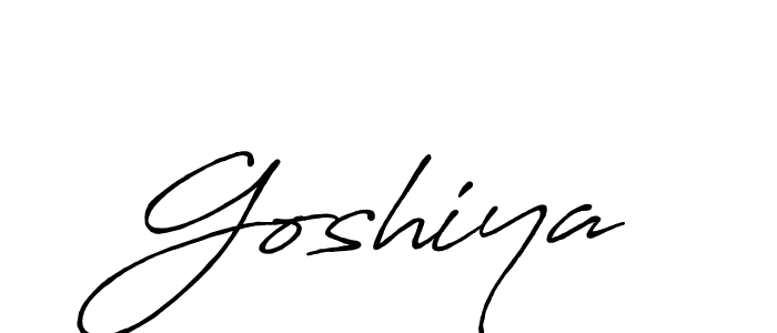 Similarly Antro_Vectra_Bolder is the best handwritten signature design. Signature creator online .You can use it as an online autograph creator for name Goshiya. Goshiya signature style 7 images and pictures png