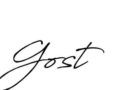 Make a beautiful signature design for name Gost. Use this online signature maker to create a handwritten signature for free. Gost signature style 7 images and pictures png