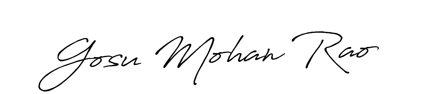 How to make Gosu Mohan Rao signature? Antro_Vectra_Bolder is a professional autograph style. Create handwritten signature for Gosu Mohan Rao name. Gosu Mohan Rao signature style 7 images and pictures png