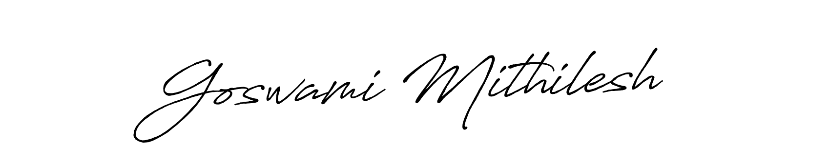 Once you've used our free online signature maker to create your best signature Antro_Vectra_Bolder style, it's time to enjoy all of the benefits that Goswami Mithilesh name signing documents. Goswami Mithilesh signature style 7 images and pictures png