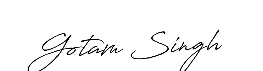 Similarly Antro_Vectra_Bolder is the best handwritten signature design. Signature creator online .You can use it as an online autograph creator for name Gotam Singh. Gotam Singh signature style 7 images and pictures png