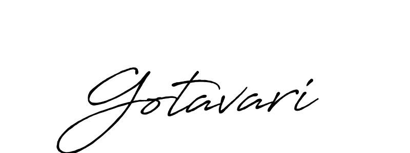 How to make Gotavari name signature. Use Antro_Vectra_Bolder style for creating short signs online. This is the latest handwritten sign. Gotavari signature style 7 images and pictures png