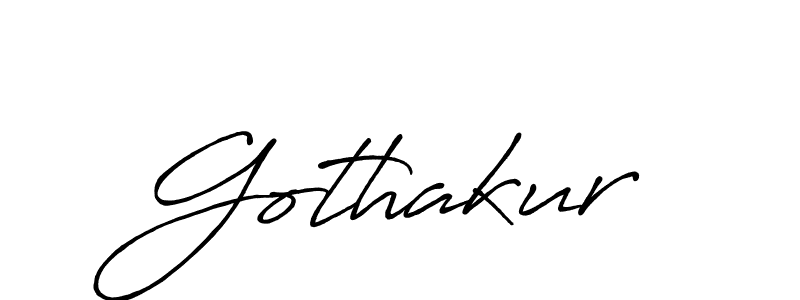 How to make Gothakur signature? Antro_Vectra_Bolder is a professional autograph style. Create handwritten signature for Gothakur name. Gothakur signature style 7 images and pictures png