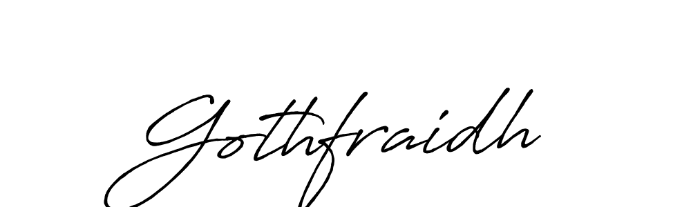 Make a beautiful signature design for name Gothfraidh. Use this online signature maker to create a handwritten signature for free. Gothfraidh signature style 7 images and pictures png