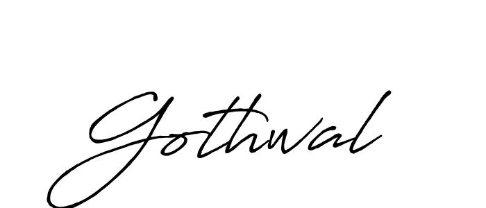 How to make Gothwal signature? Antro_Vectra_Bolder is a professional autograph style. Create handwritten signature for Gothwal name. Gothwal signature style 7 images and pictures png