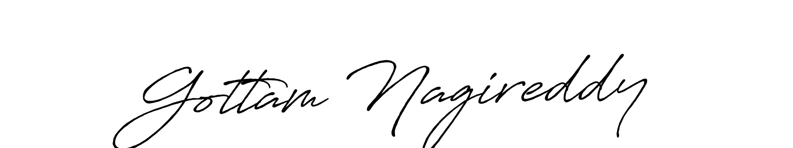 Use a signature maker to create a handwritten signature online. With this signature software, you can design (Antro_Vectra_Bolder) your own signature for name Gottam Nagireddy. Gottam Nagireddy signature style 7 images and pictures png