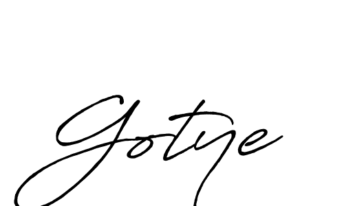 Gotye stylish signature style. Best Handwritten Sign (Antro_Vectra_Bolder) for my name. Handwritten Signature Collection Ideas for my name Gotye. Gotye signature style 7 images and pictures png