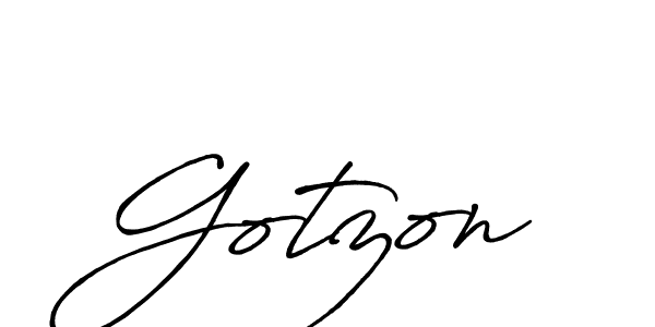 Gotzon stylish signature style. Best Handwritten Sign (Antro_Vectra_Bolder) for my name. Handwritten Signature Collection Ideas for my name Gotzon. Gotzon signature style 7 images and pictures png