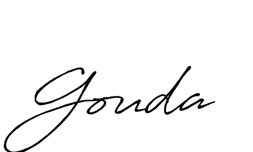 Also we have Gouda name is the best signature style. Create professional handwritten signature collection using Antro_Vectra_Bolder autograph style. Gouda signature style 7 images and pictures png