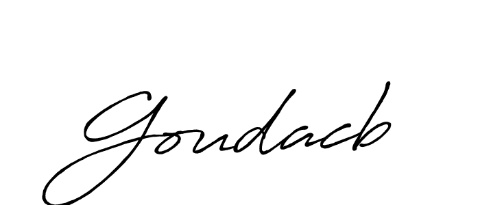 How to make Goudacb name signature. Use Antro_Vectra_Bolder style for creating short signs online. This is the latest handwritten sign. Goudacb signature style 7 images and pictures png
