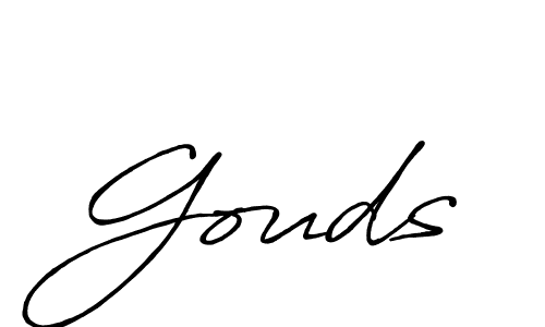 Use a signature maker to create a handwritten signature online. With this signature software, you can design (Antro_Vectra_Bolder) your own signature for name Gouds. Gouds signature style 7 images and pictures png