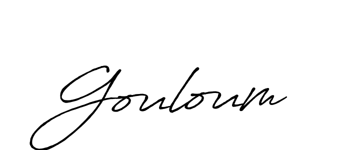 if you are searching for the best signature style for your name Gouloum. so please give up your signature search. here we have designed multiple signature styles  using Antro_Vectra_Bolder. Gouloum signature style 7 images and pictures png