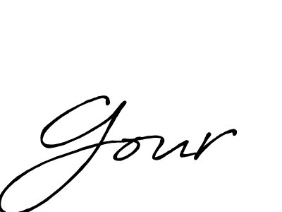 You should practise on your own different ways (Antro_Vectra_Bolder) to write your name (Gour) in signature. don't let someone else do it for you. Gour signature style 7 images and pictures png