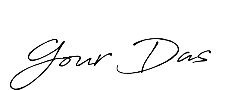 Create a beautiful signature design for name Gour Das. With this signature (Antro_Vectra_Bolder) fonts, you can make a handwritten signature for free. Gour Das signature style 7 images and pictures png