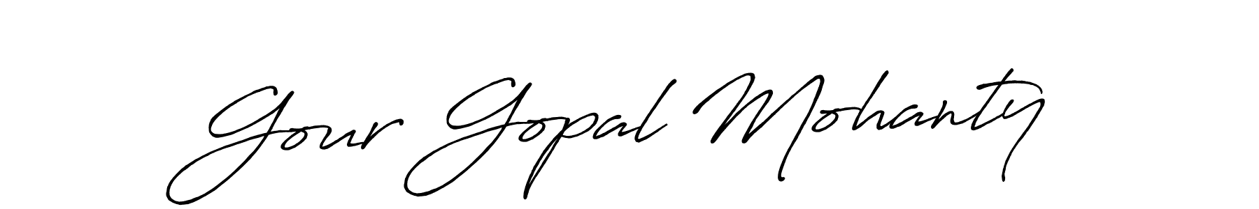 if you are searching for the best signature style for your name Gour Gopal Mohanty. so please give up your signature search. here we have designed multiple signature styles  using Antro_Vectra_Bolder. Gour Gopal Mohanty signature style 7 images and pictures png